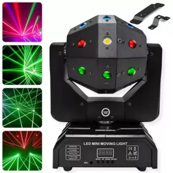 LIGHT4ME ATLAS Moving multieffekt-lys 4-i-1 LED