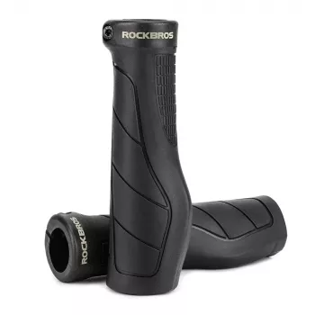 ROCKBROS G326PL Ergonomic Lock-On Bike Grips - Black