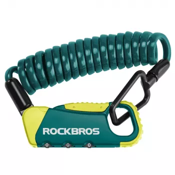 Rockbros RBK6N kombinationskabellås - turkis, 1200mm