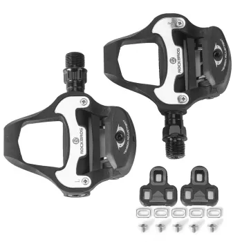 RockBros LP-R LOOK KEO Compatible Road Cycling Cleats - Black, 6° Float, Nylon Composite, with Hardware