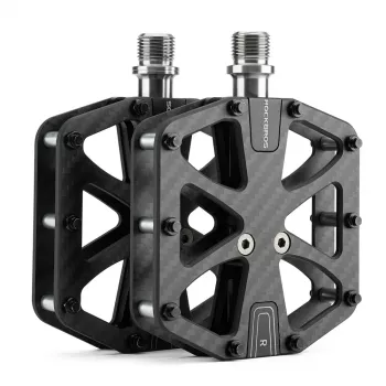 Rockbros C525 kulfiber-platformcykelpedaler - sort