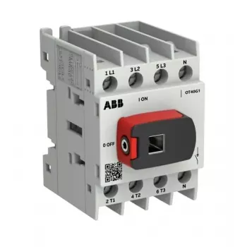 ABB OTOT40G1-4BSN2Plus 40A 4-Pole Load Disconnect Switch, G1 Frame, Base Mounting