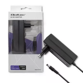 Qoltec 20W AC/DC Power Adapter 5V 4A 5.5x2.1mm Plug