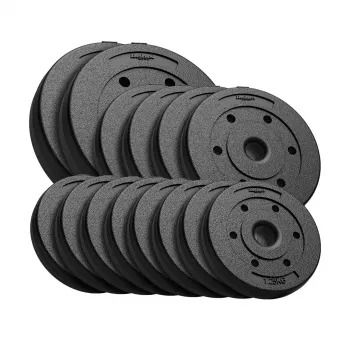REBEL ACTIVE Bituminous Load Set 30 kg (8 x 1.25 kg + 4 x 2.5 kg + 2 x 5 kg), 31 mm Hole