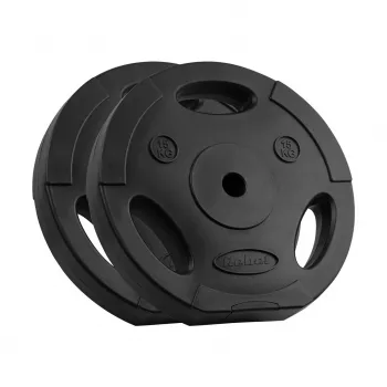 REBEL ACTIVE bitumen-vægtsæt 2x15 kg, 31 mm boring, Tri-Grip-greb