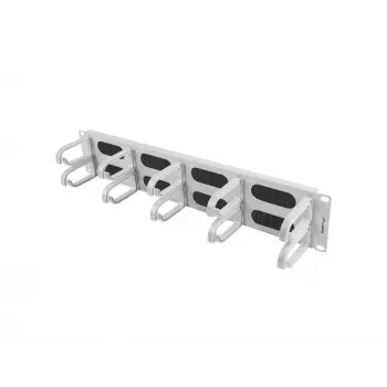 Lanberg 19 inch 2U type B horisontal kabelorganisator, grå
