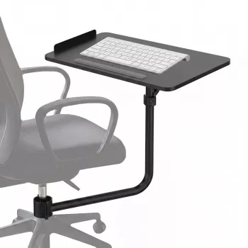 Maclean MC-139 sort tastaturbakke til kontorstol 66x30cm, maks. 5kg