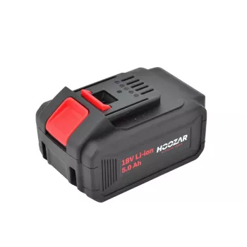 Hoozar 18V 5,0Ah lithium-ion slide-on batteripakke BP50 med LED-ladeindikator