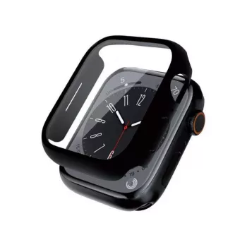 Crong Hybrid urkasse til Apple Watch 44mm (sort)