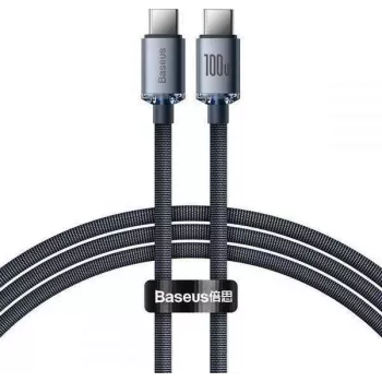 Baseus Crystal Shine USB-C til USB-C kabel 100W PD 1,2m sort