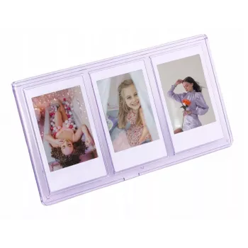 LOVEINSTANT stående tredobbelt fotoramme til Instax Mini og Zink 2x3