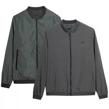 Herre-reversibel jakke 4F M013 oliven/grå