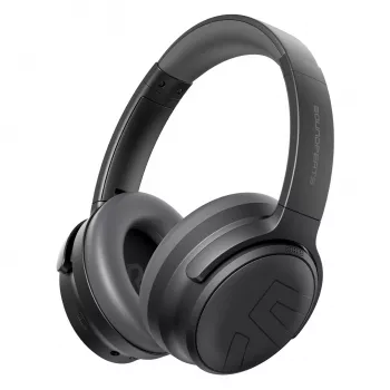 Soundpeats Space Pro trådløse over-ear-hovedtelefoner med hybrid-ANC, LDAC, 61 timers batteri - sort