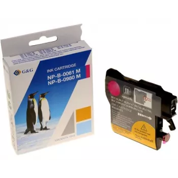 G&G kompatibel magenta blækpatron til Brother LC-980M / LC-1100M / LC-1100HM (XXL, 750 sider)
