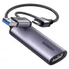 Ugreen CM629 2K 30Hz HDMI-til-USB-videooptagelseskort, Space Gray