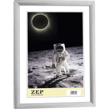 ZEP KL1 sølvfarvet plastfotoramme 10x15 cm