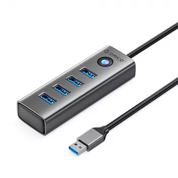 ORICO PDD4U-U3 4-port USB 3.0-hub - grå