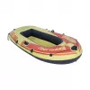 SUNCLUB Tropicana 200 Inflatable Boat – 1-Person Dinghy with Inflatable Floor, Blue/Yellow, PVC