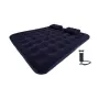 AVENLI XXL oppustelig luftmadras sæt 203x183x22 cm queensize med fodpumpe og reparationssæt