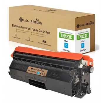 G&G 21189 kompatibel cyan-tonerkassette til Canon i-SENSYS LBP7200Cdn, LBP7210Cdn, LBP7660Cdn, LBP7680Cx, MF8330Cdn, MF8340Cdn, MF8350Cdn, MF8360Cdn, MF8380Cdw, MF8540Cdn, MF8550Cdn, MF8580Cdw (erstatter CRG-718C)
