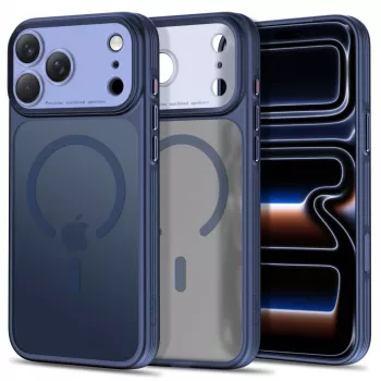 TECH-PROTECT MagPrime MagSafe-cover til iPhone 17 Pro / 18 Pro, mat mørkeblå