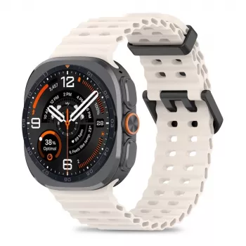 Tech-Protect Iconband Pro armbånd til Samsung Galaxy Watch Ultra 1/2 47mm Starlight fluorelastomer-sportbånd