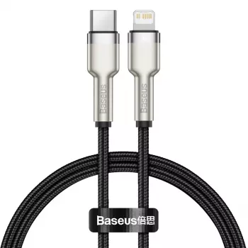 Baseus Cafule USB-C til Lightning PD 20W hurtigopladningskabel 0,25 m sort