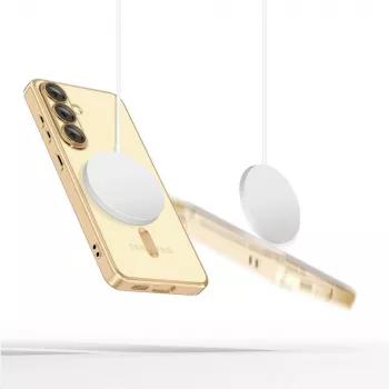 Tech-Protect Magflex MagSafe Samsung Galaxy S25 Edge-cover Shiny Gold