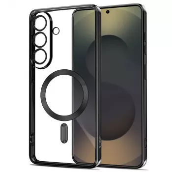 Tech-Protect MagFlex-cover til Samsung Galaxy S26+ - transparent sort