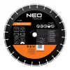 NEO TOOLS 350 mm lasersvejset segment-diamantskæreskive, 25,4 mm boring, til beton, asfalt, sten