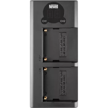 Newell DL-USB-C dobbeltlader til NP-F550/770/970-batterier (NL2120)