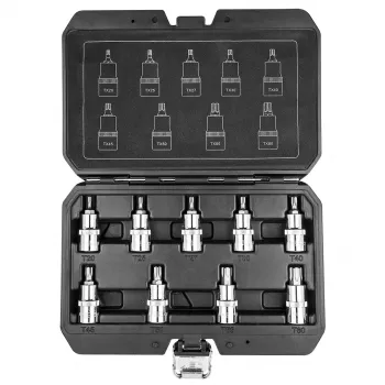 NEO TOOLS Torx-bits på topnøgle 55 mm, 9-delt sæt