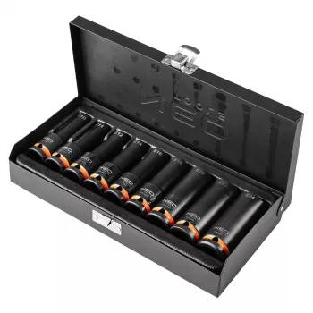 NEO TOOLS impact-topnøgler 1/2 inch drev, E10-E24 udvendig Torx, sæt med 9, CrMo