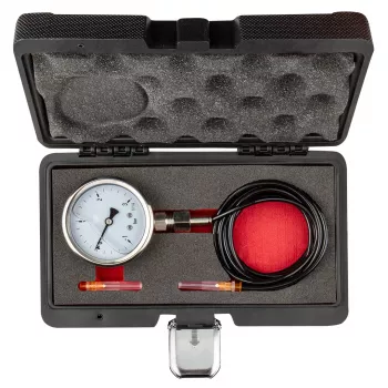 NEO TOOLS turbolader-tryktester (1-3 bar) | analogt manometer med 3 adaptere