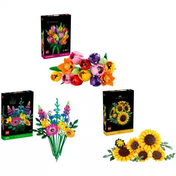 LEGO Botanicals sommerblomsterbuket bundle – 756-delt botanisk byggesæt til voksne