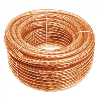 NEO TOOLS Reinforced Pressure Hose 10 x 15 mm, 50 m | PVC with Polyester Braid, 15 bar