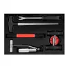 NEO TOOLS TOP-11-819 7-Piece Windshield Glass Removal Kit with 22 m Square Wire, Wire Handles, Feeder, Awl, Trim Tool, Wire Grip, Blow-Molded Case