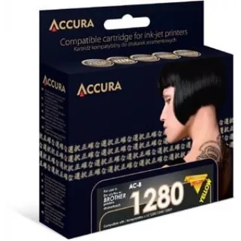 Accura kompatibel gul blækpatron til Brother LC1280XLY/LC1240Y/LC1220Y (høj kapacitet, 1200 sider)