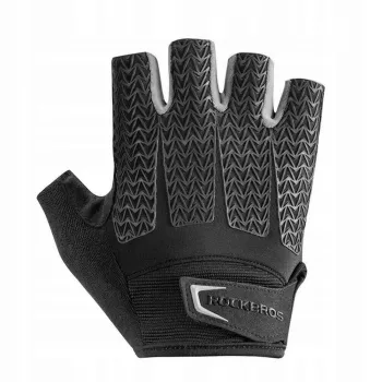 Rockbros S169BGR XL Cykelhandsker med gel-puder - grå