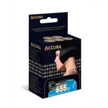 Accura kompatibel blækpatron til HP 655XL (CZ110AE) - sort, 550 sider, 23 ml