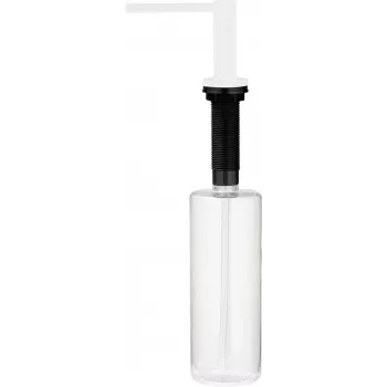 DEANTE opvaskemiddeldispenser med svampeholder, 350 ml, sort
