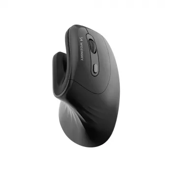 WOZINSKY WWM-1076 ergonomisk vertikal trådløs mus, 3600 DPI, sort