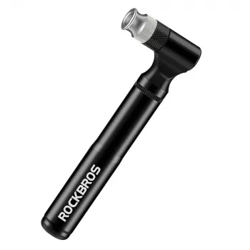 ROCKBROS JG-PB-11 cykelreparationssæt med 120-PSI-minipumpe, 16-i-1-multitool, klæbefri lapper, dækjern, opbevaringstaske - sort