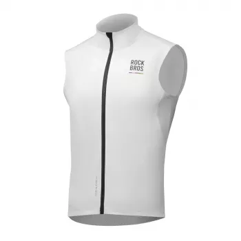 Rockbros TLMJ002 ROAD TO SKY vindtæt isoleret cykelvest S - hvid
