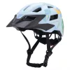 Wozinsky børne-MTB-cykelhjelm med aftageligt visir 52-56 cm - lyseblå