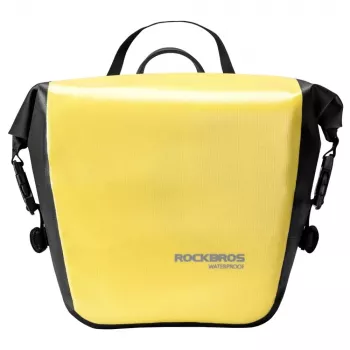 ROCKBROS AS-003-1Y Waterproof Bicycle Bag 10-14L with Shoulder Strap, Front/Rear Mount, Yellow