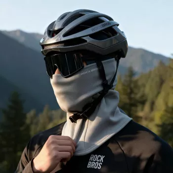 ROCKBROS LF25949 elastisk fløjlsbalaclava, grå