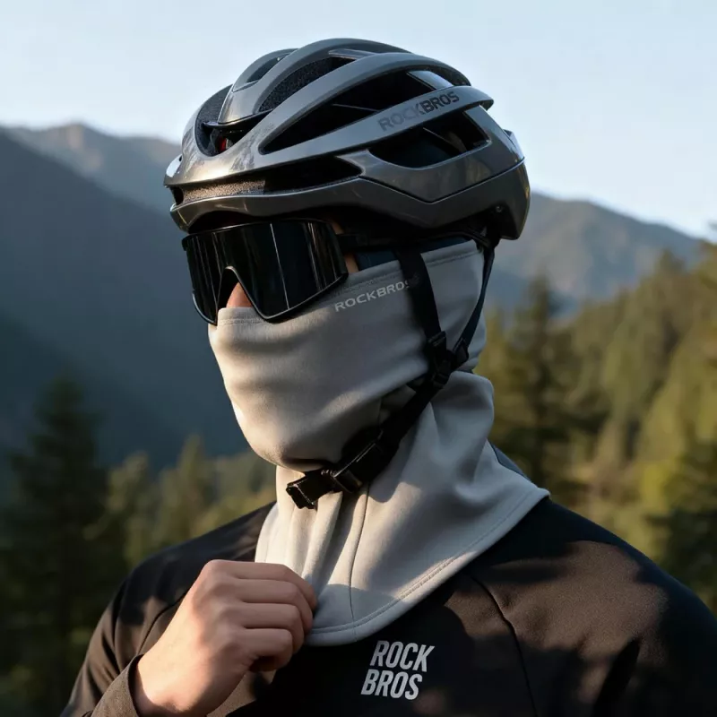 ROCKBROS LF25949 elastisk fløjlsbalaclava, grå