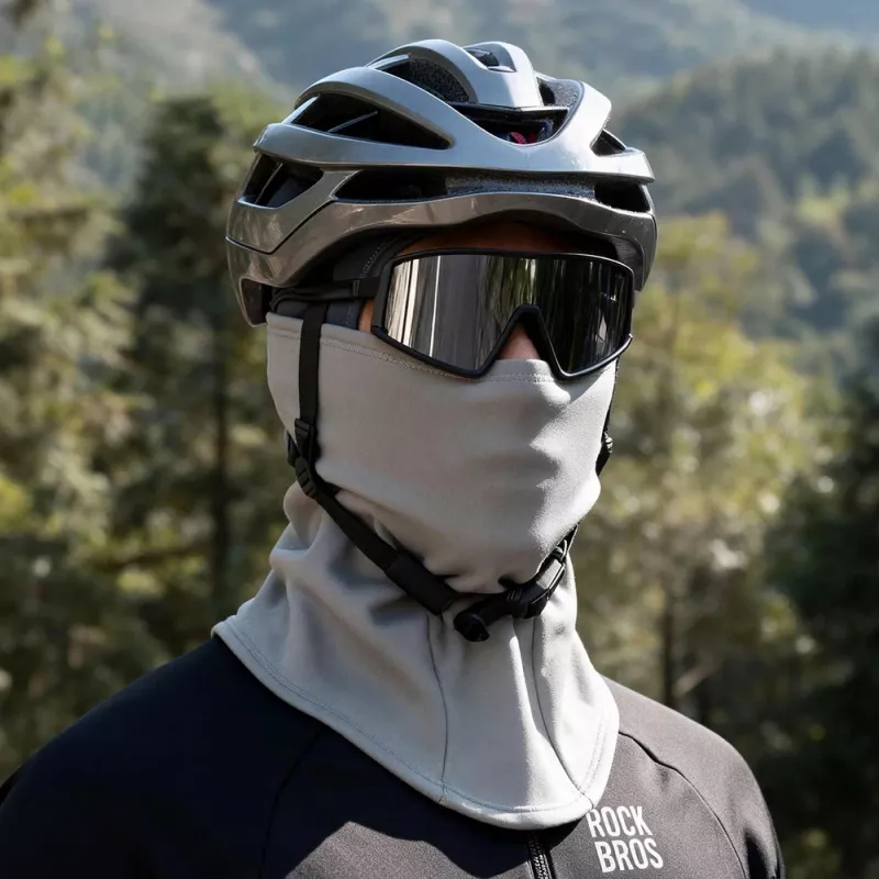 ROCKBROS LF25949 elastisk fløjlsbalaclava, grå