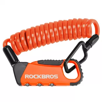 ROCKBROS RBK6N Combination Bike Lock, Orange